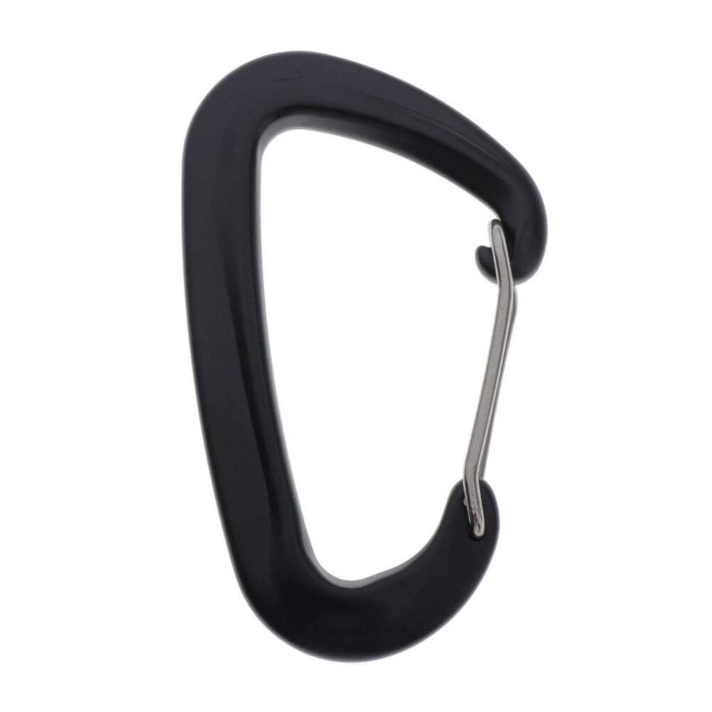 Aluminium Spring Clip Carabiner - Red (Gear Clip, Not for Climbing)