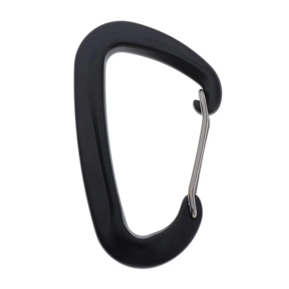 Aluminium Spring Clip Carabiner - Red (Gear Clip, Not for Climbing)