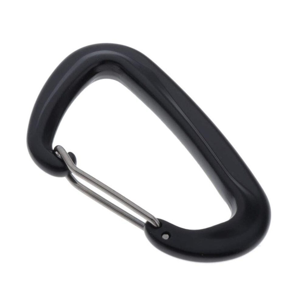Aluminium Spring Clip Carabiner - Red (Gear Clip, Not for Climbing)