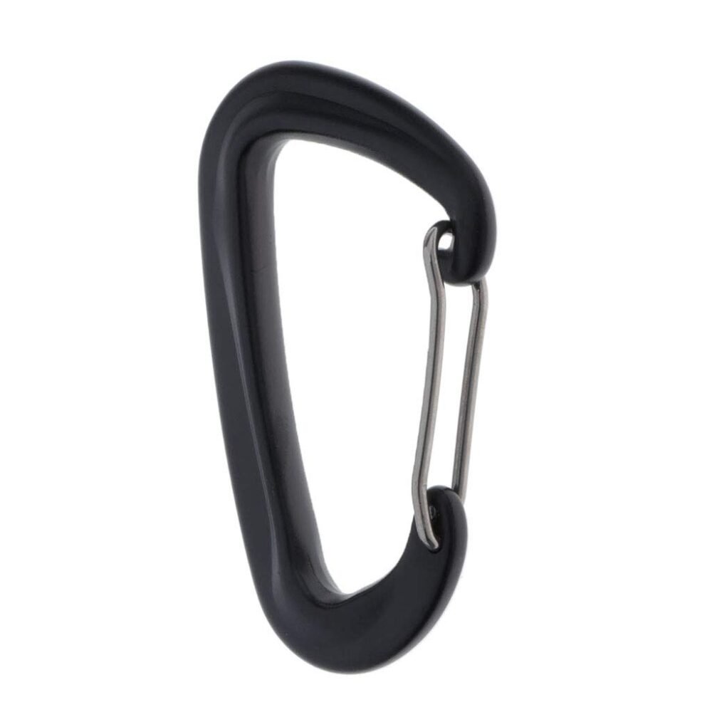 Aluminium Spring Clip Carabiner - Red (Gear Clip, Not for Climbing)