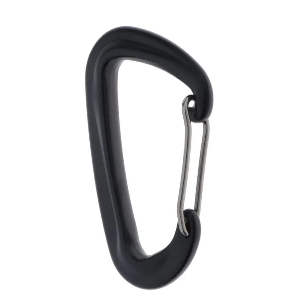 Aluminium Spring Clip Carabiner - Red (Gear Clip, Not for Climbing)