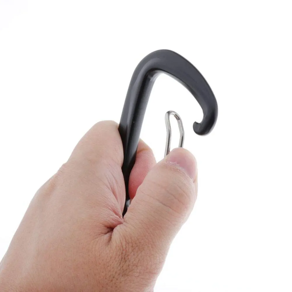 Aluminium Spring Clip Carabiner - Red (Gear Clip, Not for Climbing)