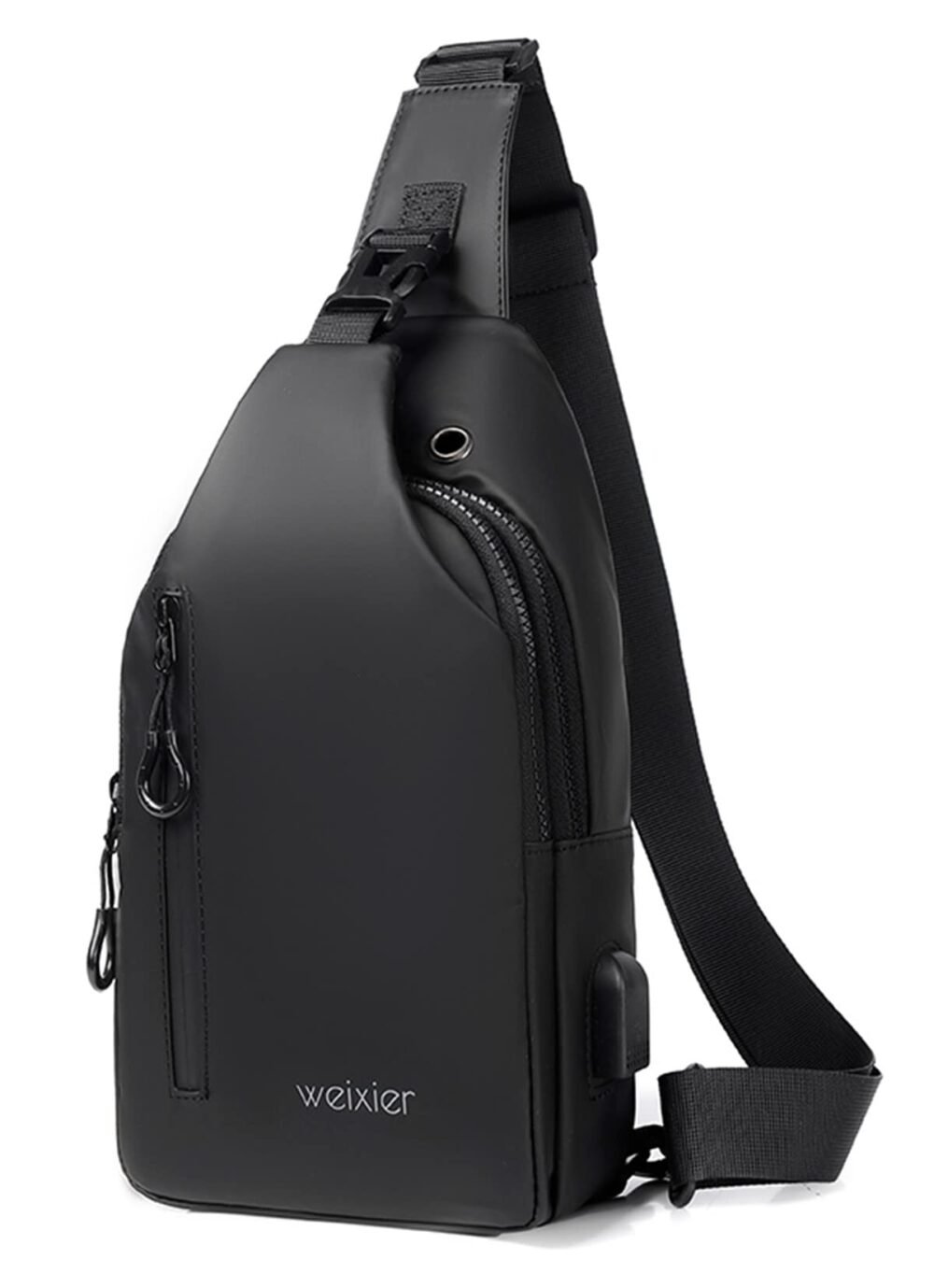 Anti-Theft Chest Bag with Combination Lock and USB Pass-Through