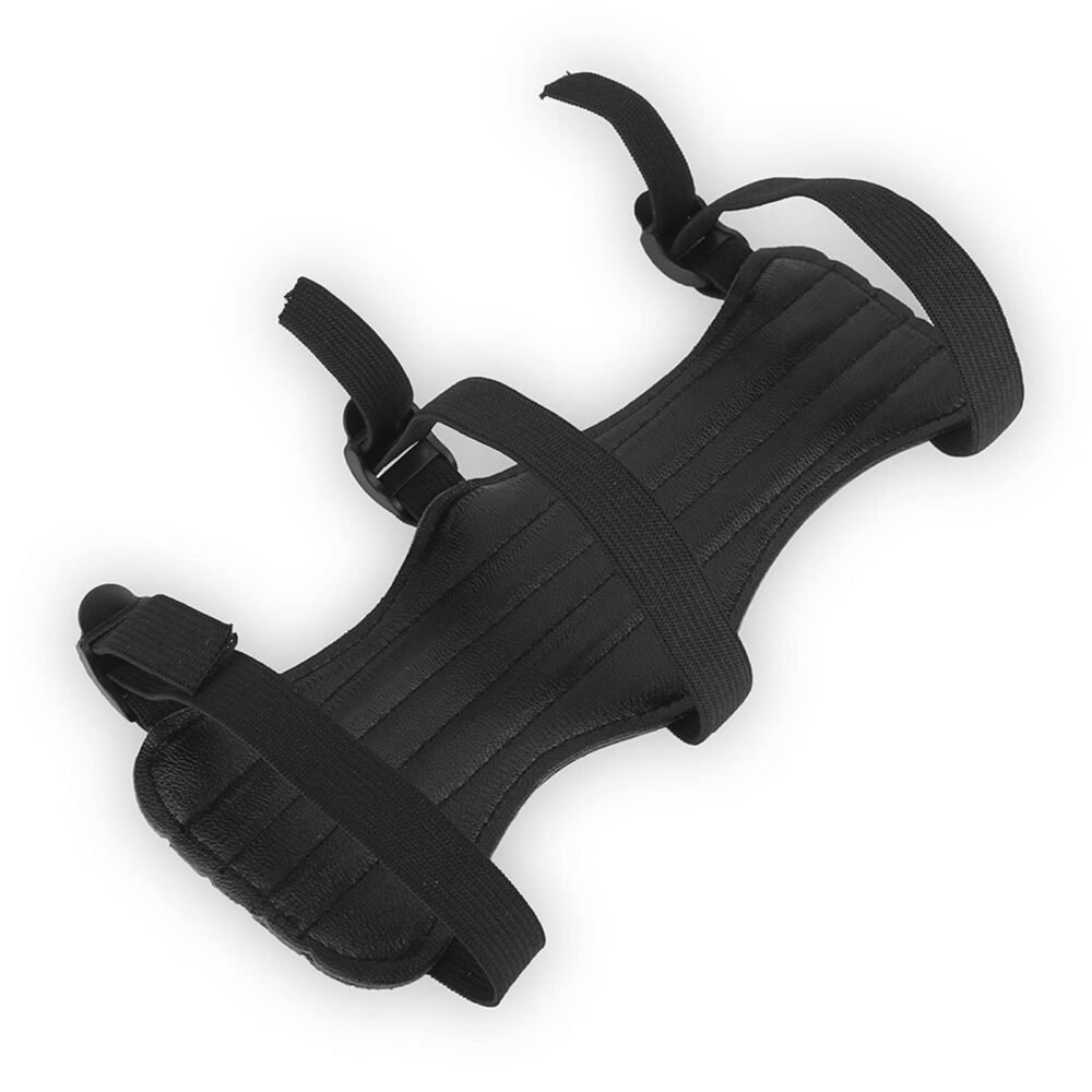 Archery Arm Guard - Leather, Adjustable, 22 x 8 cm