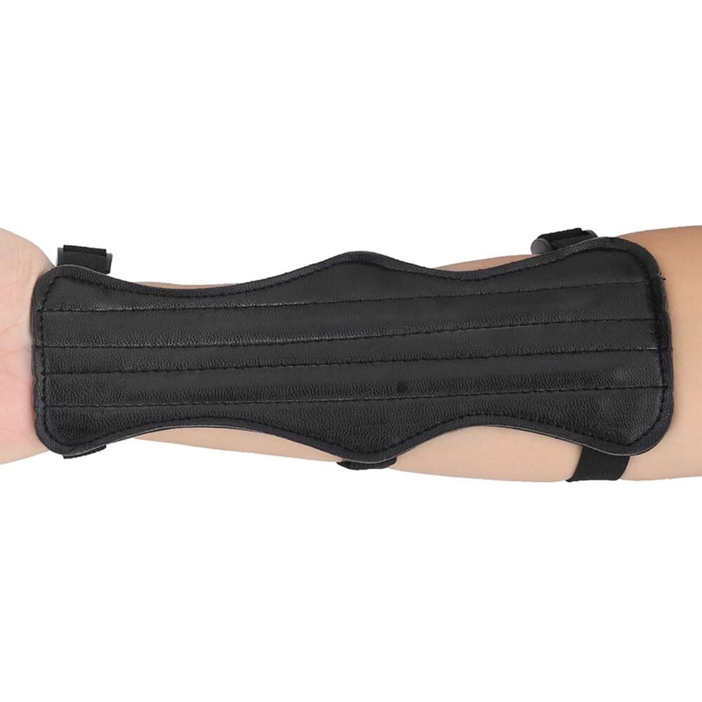 Archery Arm Guard - Leather, Adjustable, 22 x 8 cm
