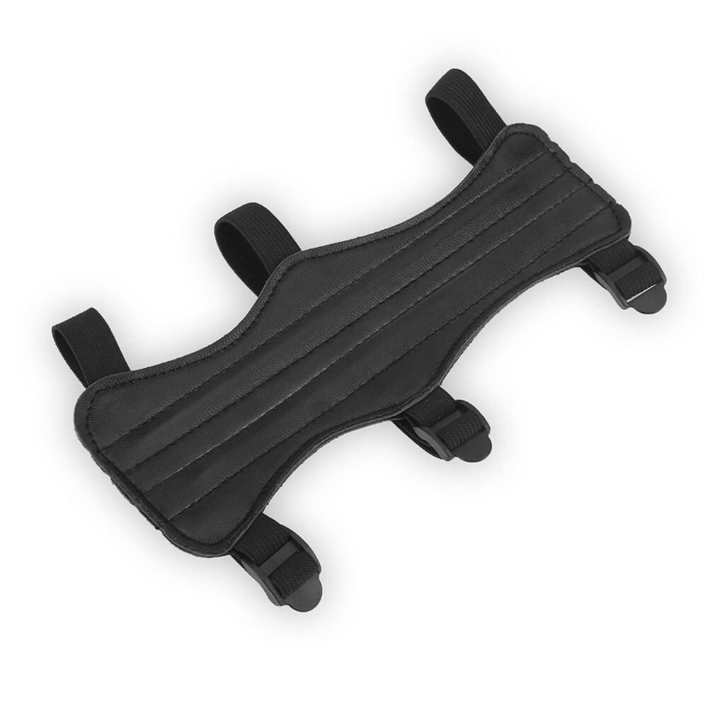 Archery Arm Guard - Leather, Adjustable, 22 x 8 cm