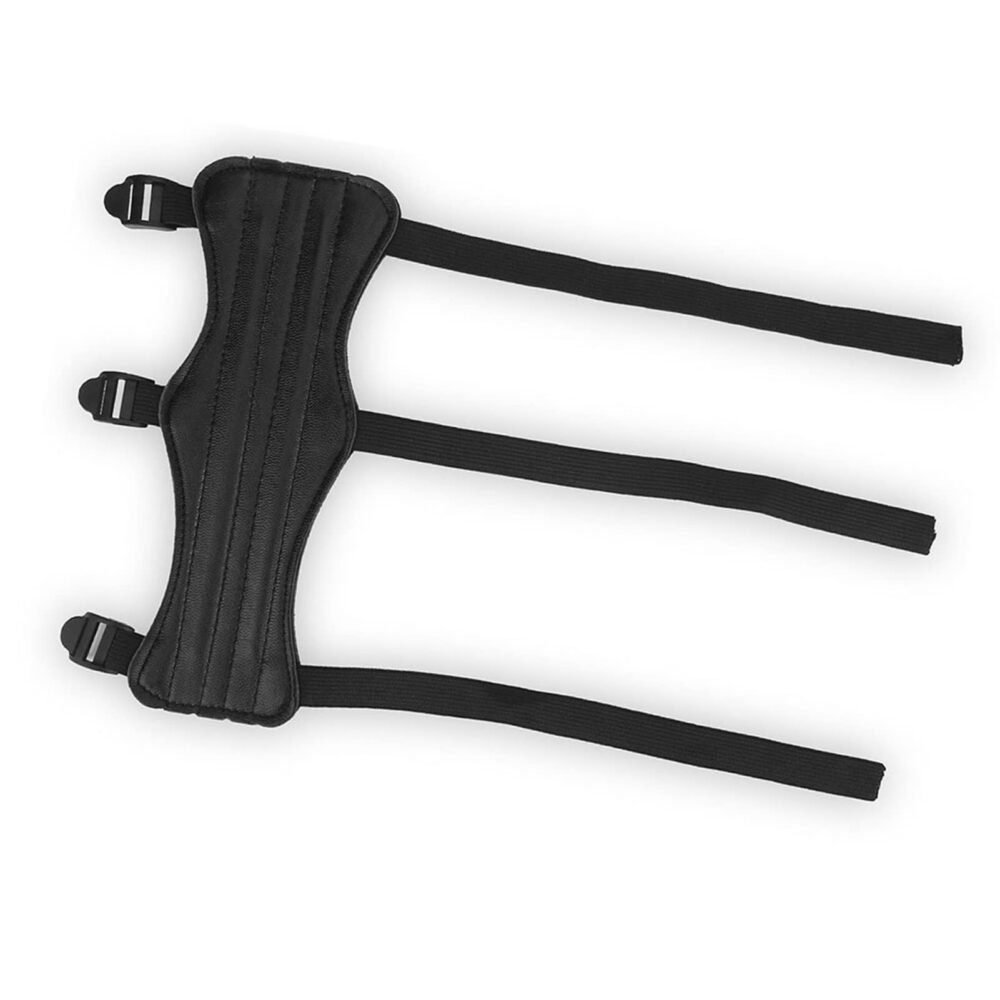 Archery Arm Guard - Leather, Adjustable, 22 x 8 cm