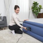 Bestway PowerTouch 62255 inflating an air bed indoors