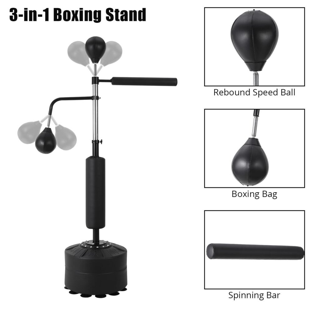 Boxing and MMA Speed Bar Trainer - 360-Degree Spinning Arm