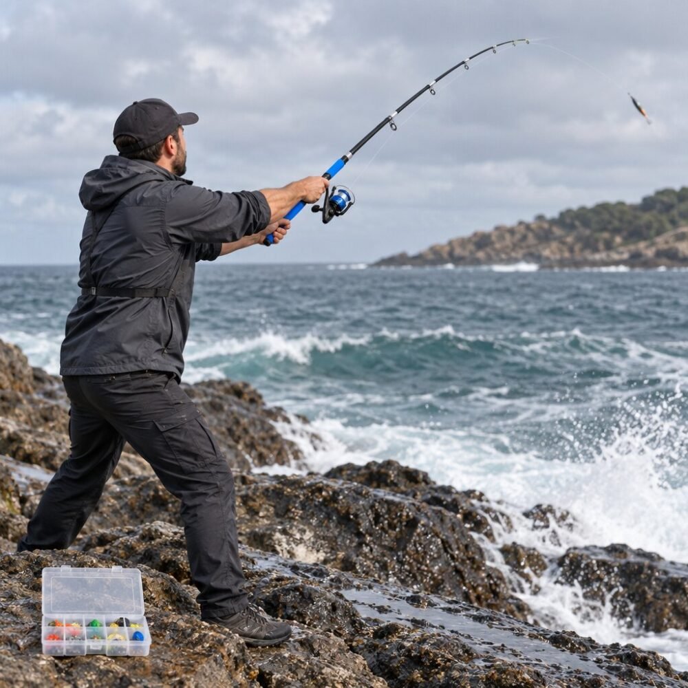 1.35 m Mini Travel Rod & Reel Combo with 28-Piece Tackle Set