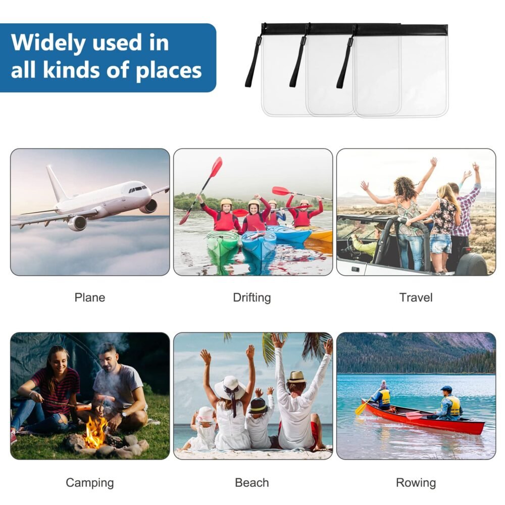 Clear Toiletry Bag - 20 x 20 cm PVC/EVA, Airport Liquids Size
