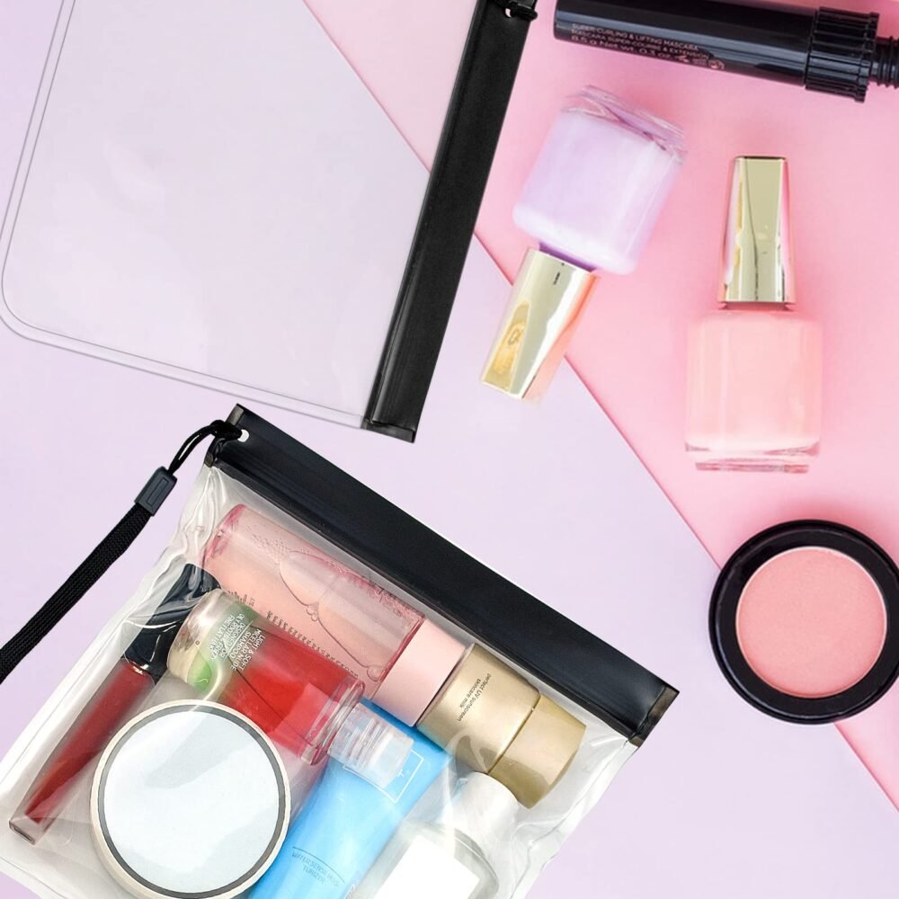 Clear Toiletry Bag - 20 x 20 cm PVC/EVA, Airport Liquids Size
