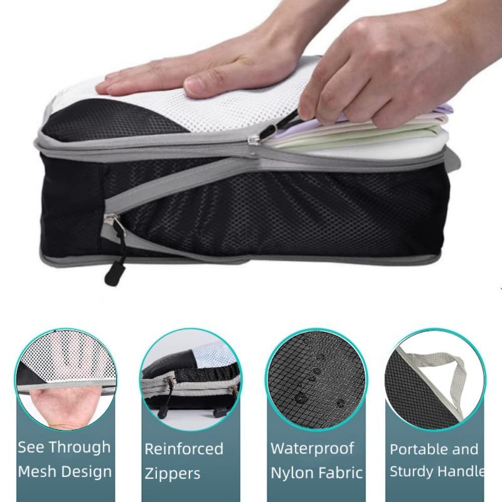 Expandable Compression Packing Cubes - 3-Piece Set, Nylon