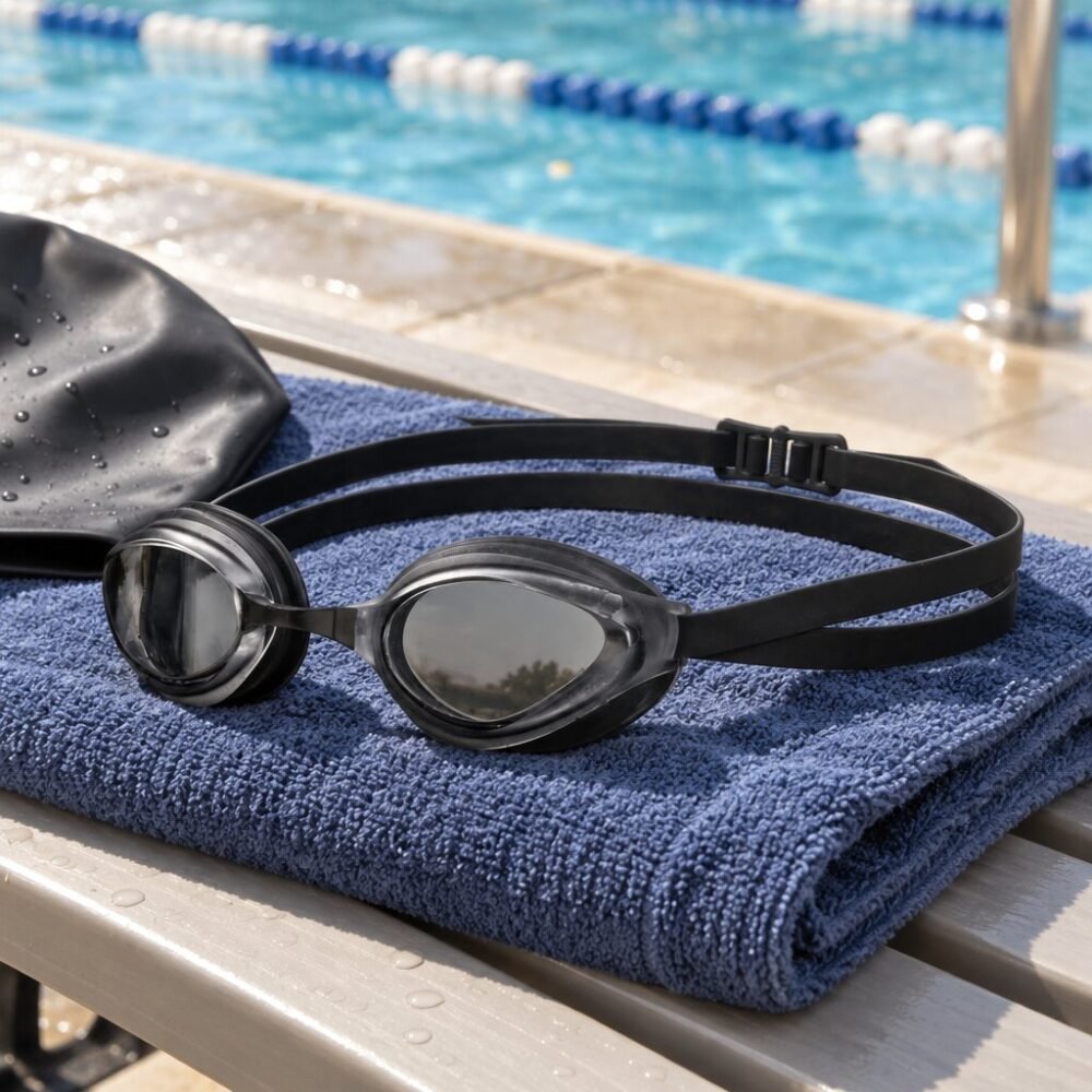 Conquest Anti-Fog Swim Goggles - Silicone Frame