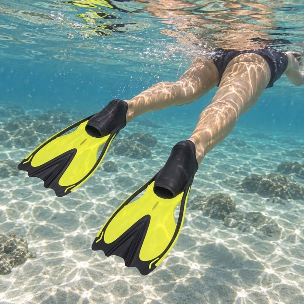 Conquest Snorkelling Fins - Open Back, S / M / L