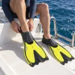 Conquest Snorkelling Fins – Open Back, S / M / L - illustrative image, scene generated