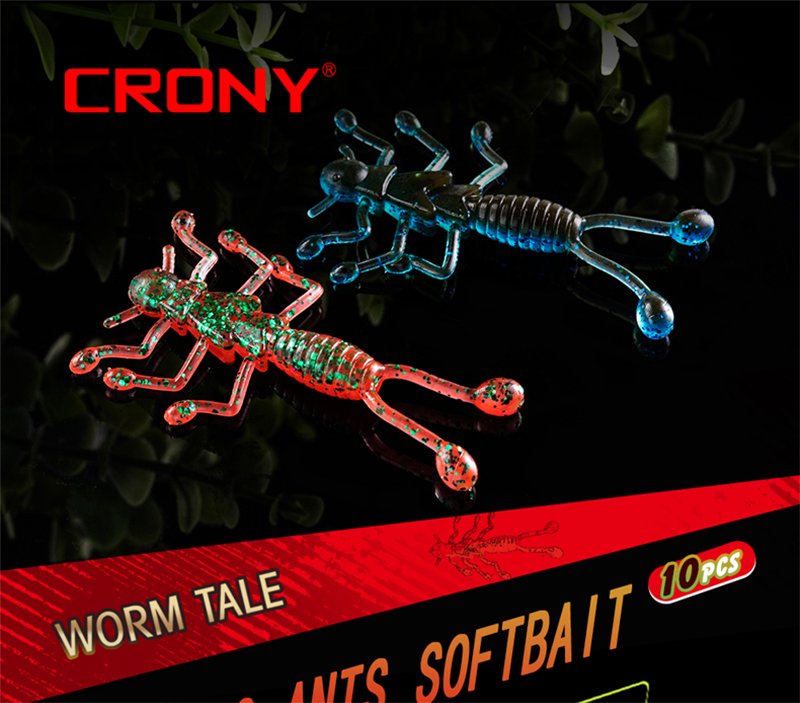 CRONY Insect General Floating Ant 5.6 cm - Swamp Green, 10 Pack