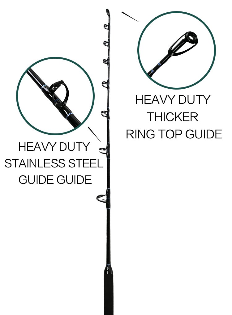 CRONY Tuna Warrior Trolling Rod PTWTR563050 - 5 ft 6 in, 30-50 lb
