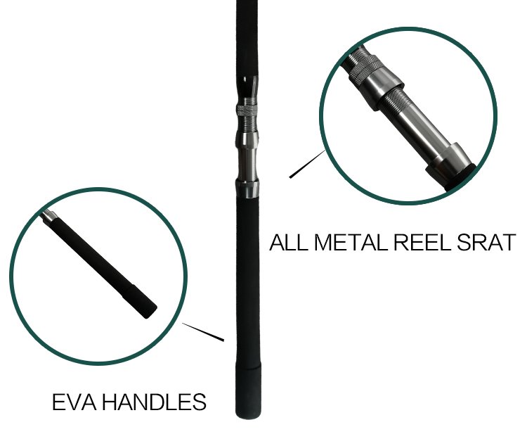 CRONY Tuna Warrior Trolling Rod PTWTR563050 - 5 ft 6 in, 30-50 lb