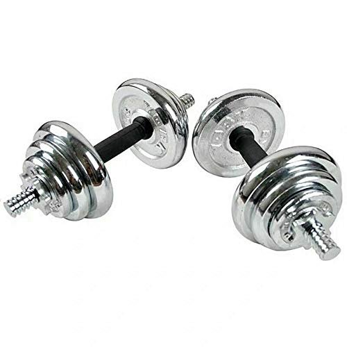Chrome Dumbbell and Rod Set - 20 kg with Carrying Case