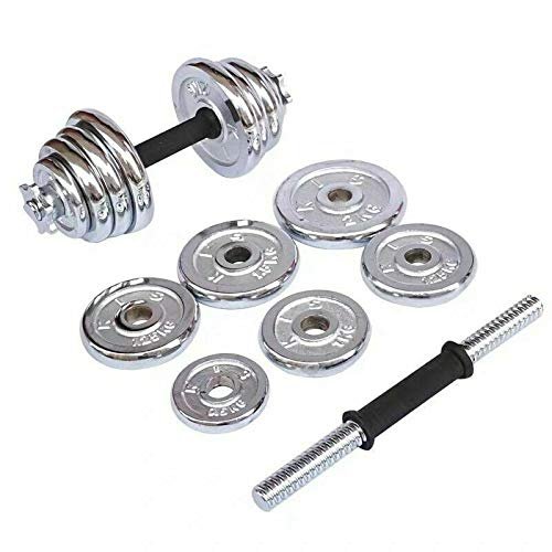 Chrome Dumbbell and Rod Set - 20 kg with Carrying Case