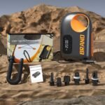 Electric SUP pump ATJ-8666 with hose, six valve adapters, car lead and manual