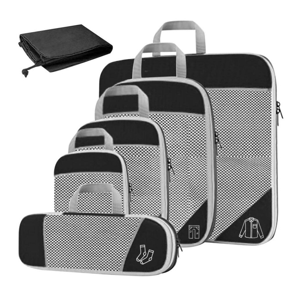 Expandable Compression Bags - 5-Piece Set, Multiple Sizes