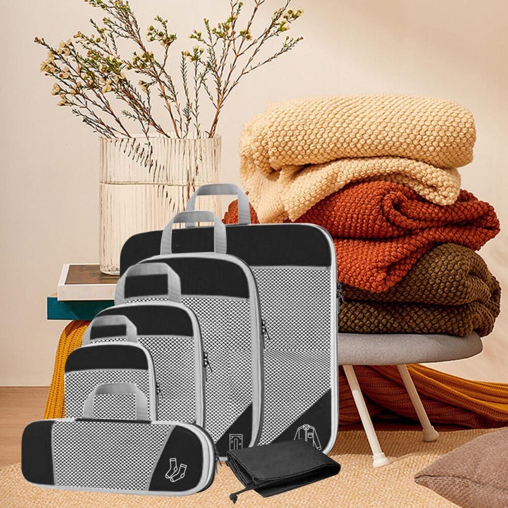 Expandable Compression Bags - 5-Piece Set, Multiple Sizes