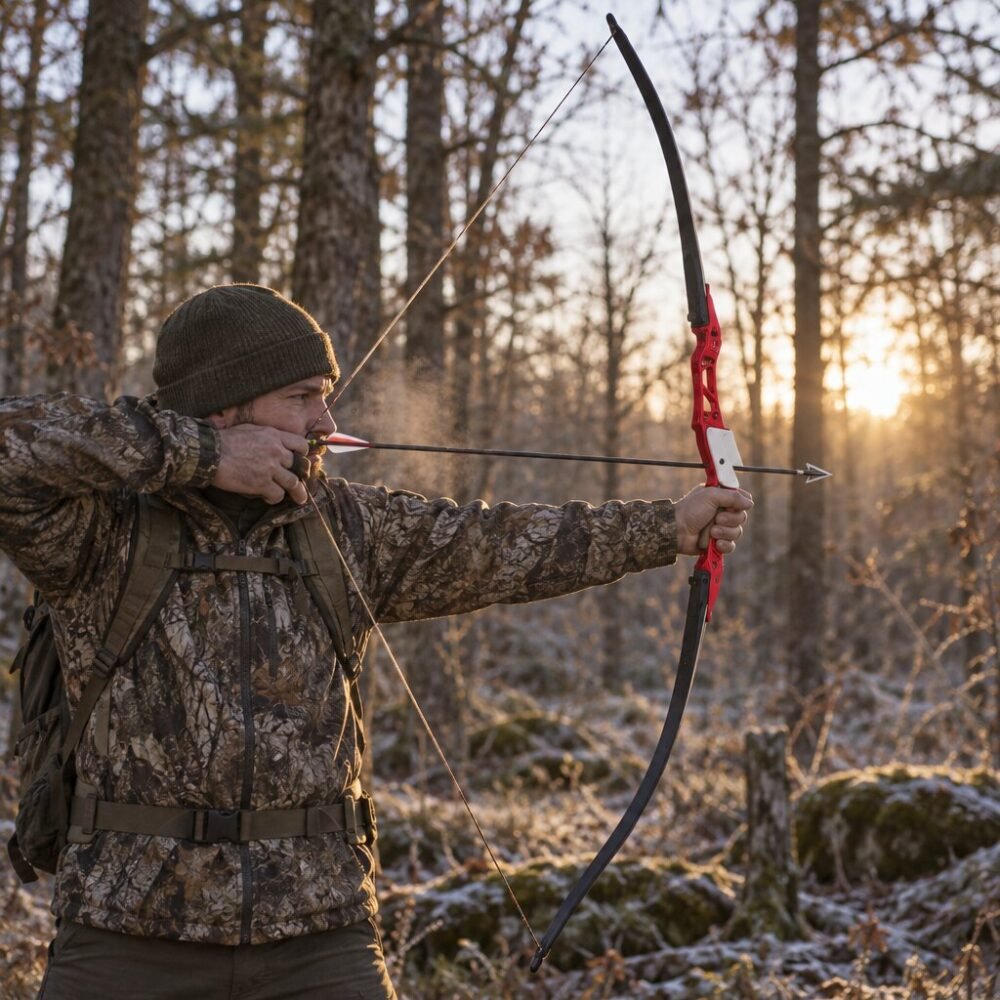 Junxing F179 Takedown Recurve Bow - 56 in Short Hunting Recurve, 30-50 lb