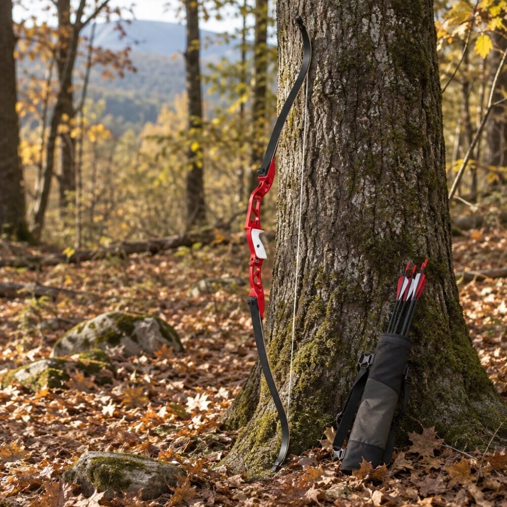Junxing F179 Takedown Recurve Bow - 56 in Short Hunting Recurve, 30-50 lb