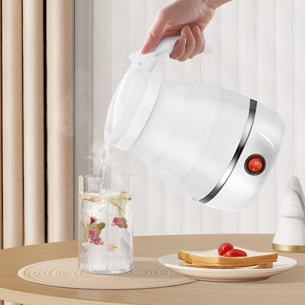 Collapsible Silicone Travel Kettle - Folding, Compact (Voltage Being Confirmed)