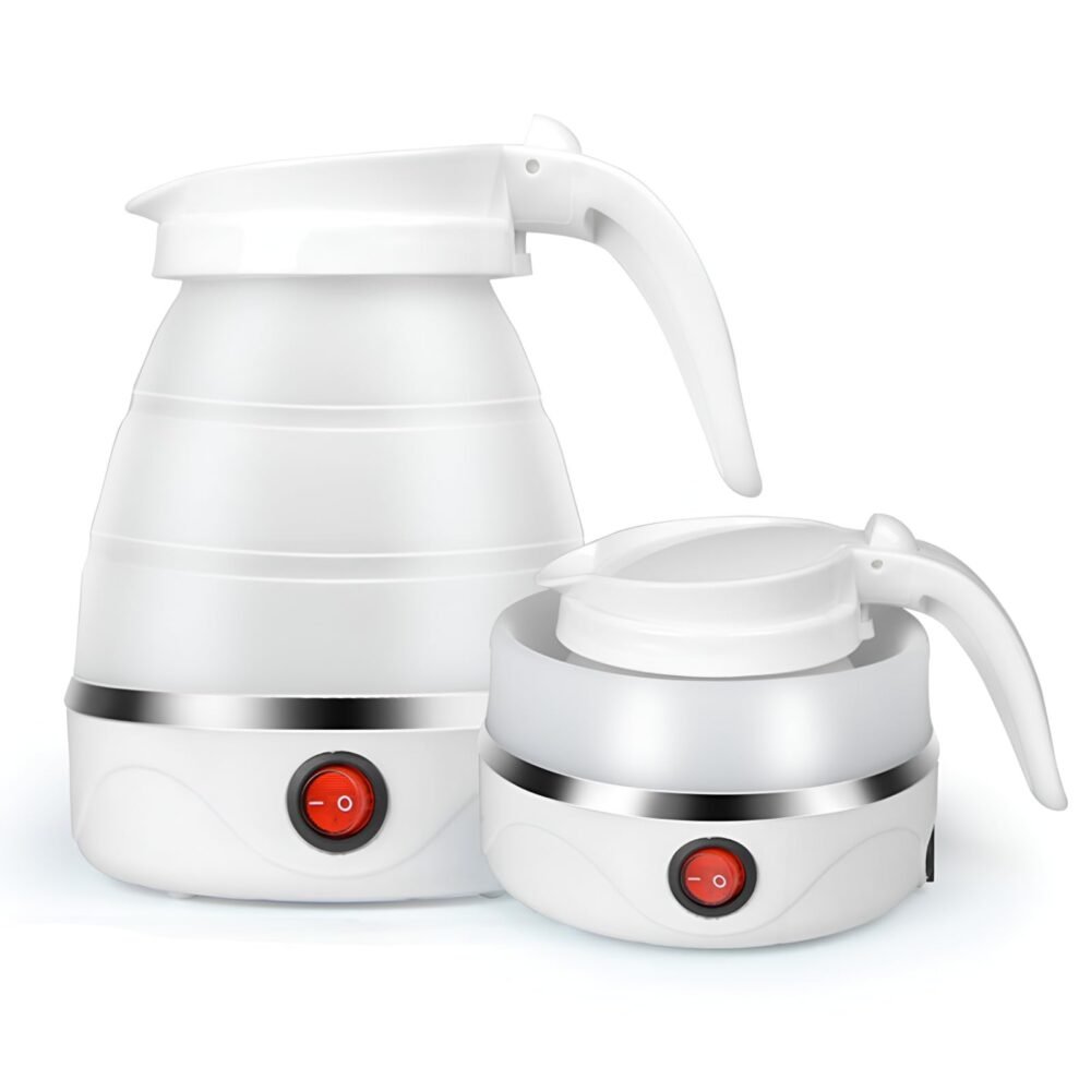 Collapsible Silicone Travel Kettle - Folding, Compact (Voltage Being Confirmed)