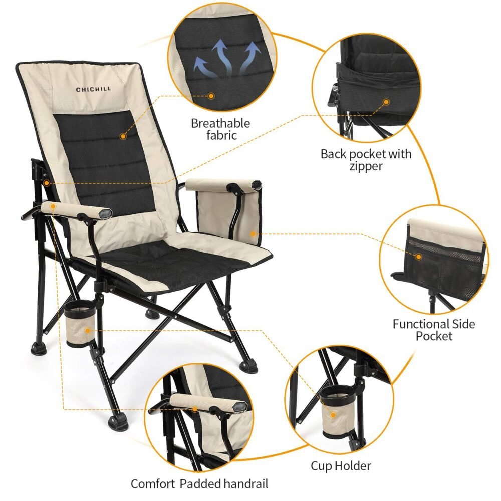 Foldable Outdoor Camping Chair - Heavy Duty