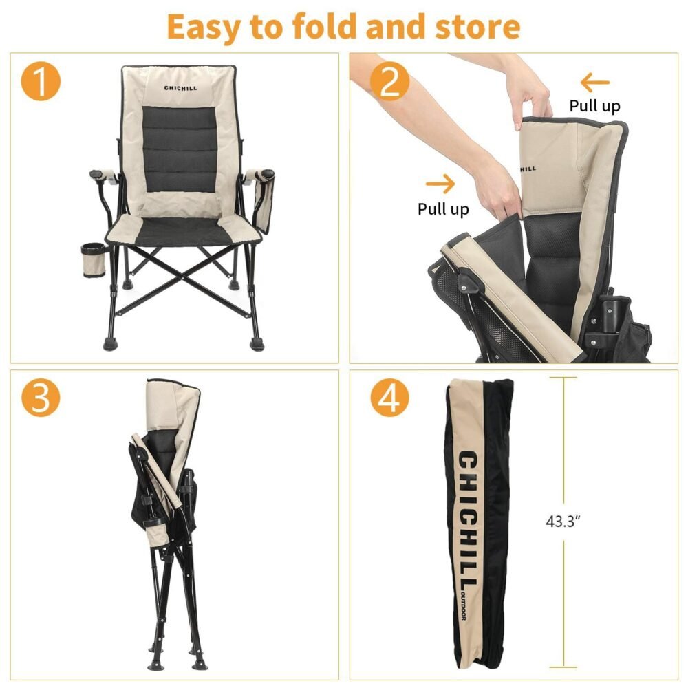 Foldable Outdoor Camping Chair - Heavy Duty