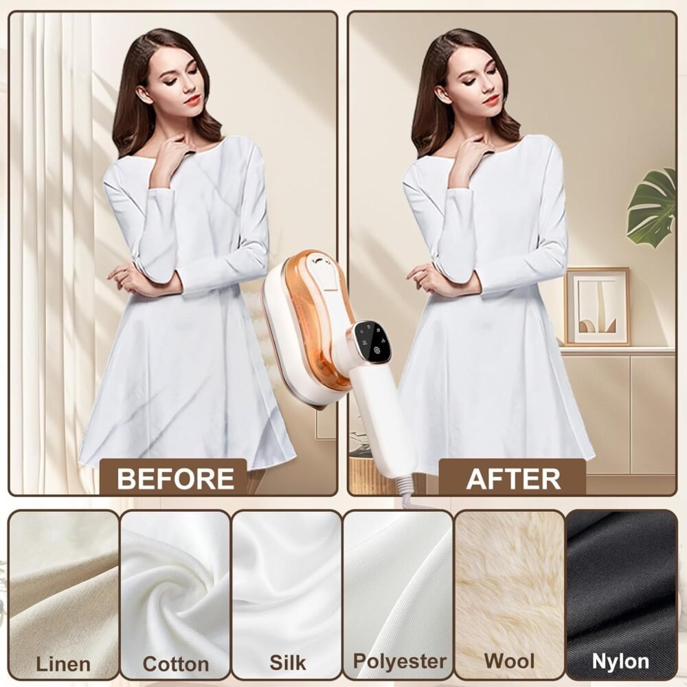Foldable Travel Steam Iron - 1300 W, Vertical and Flat