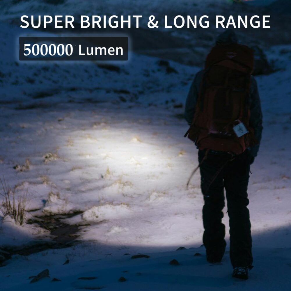 High Lumen USB-C Rechargeable P70 LED Flashlight