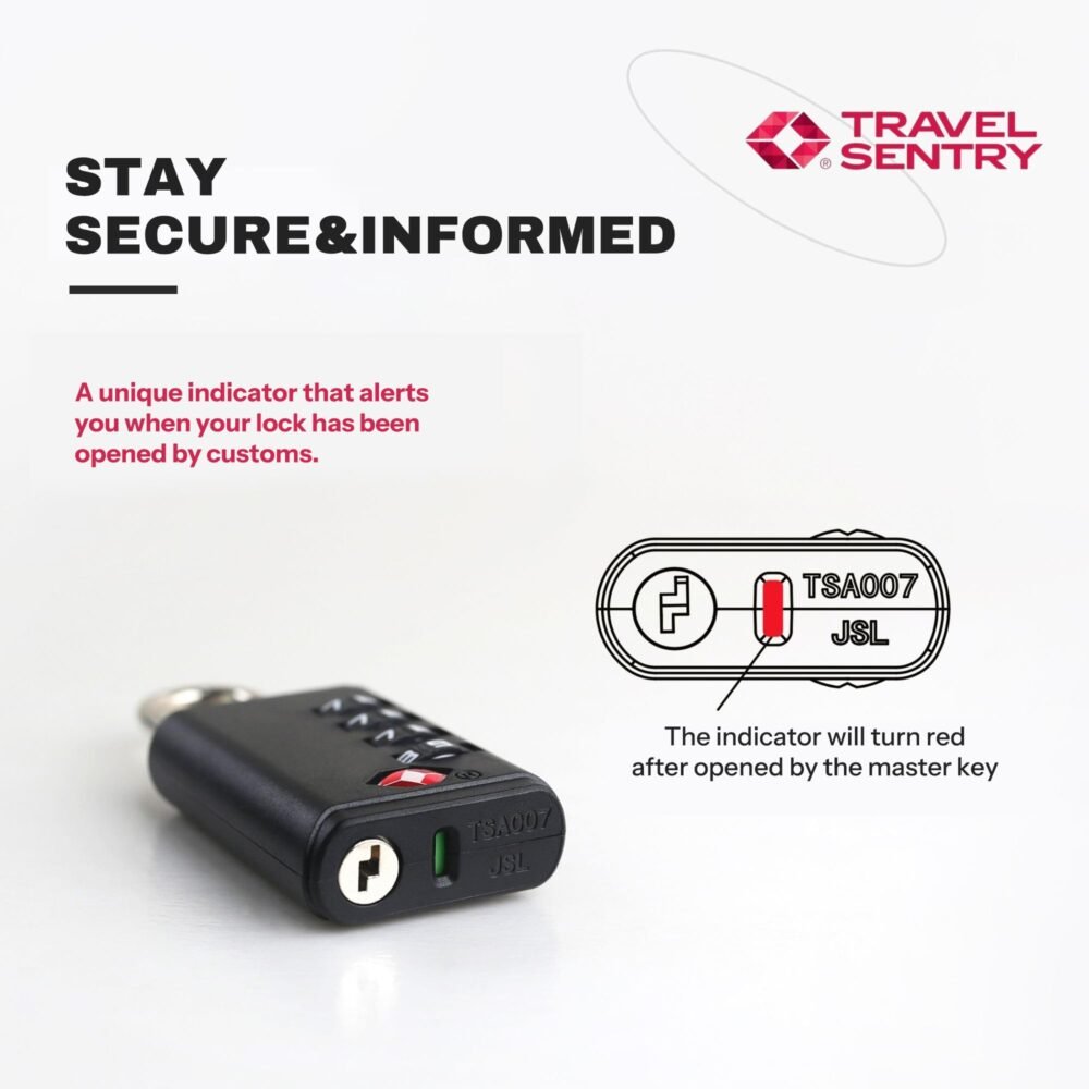 Lightweight ABS 4-Digit Combination Luggage Lock