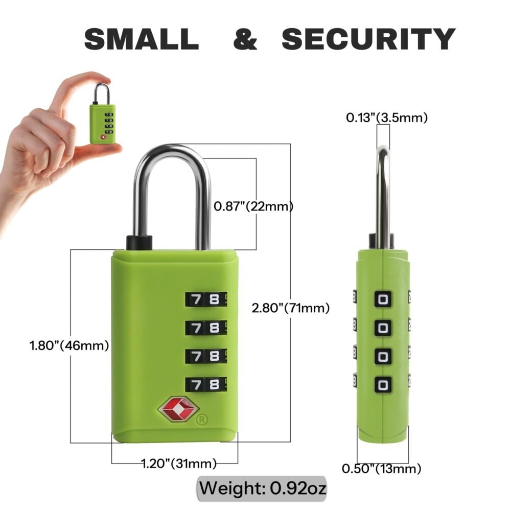 Lightweight ABS 4-Digit Combination Luggage Lock