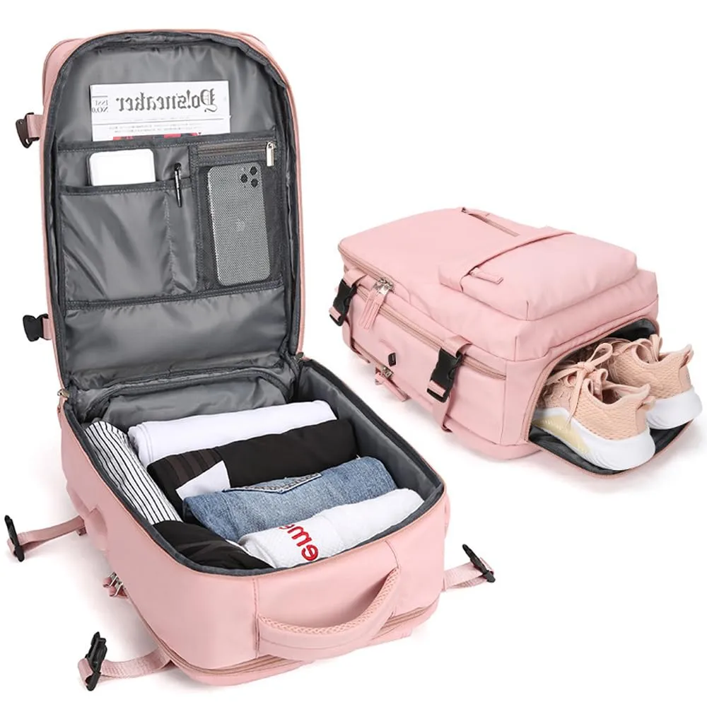 Travel Backpack with Laptop Compartment and USB Pass-Through