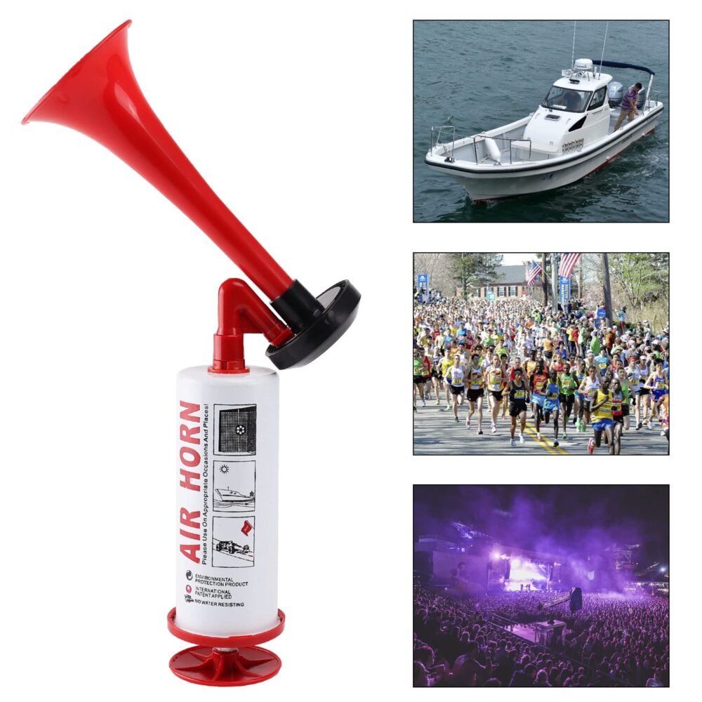 Marine Pump Air Horn - Hand-Powered, No Gas Canister or Batteries