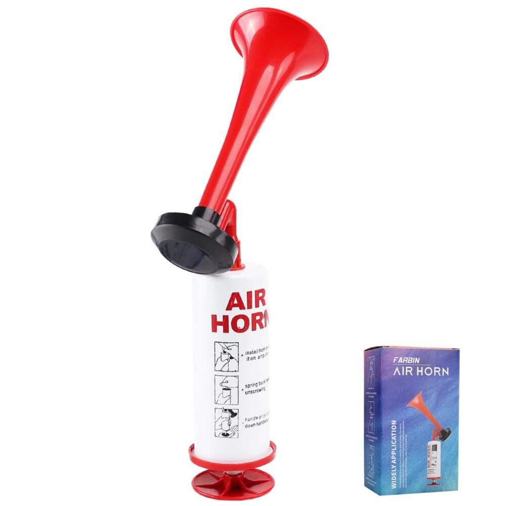 Marine Pump Air Horn - Hand-Powered, No Gas Canister or Batteries