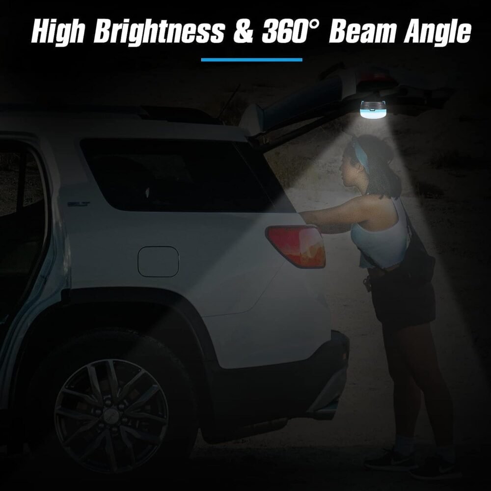 Mini Camping Tent Lamp - Battery Operated, 3 Modes