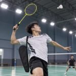 MSLON Carbon Fibre Badminton Racket with Case - illustrative image, scene generated