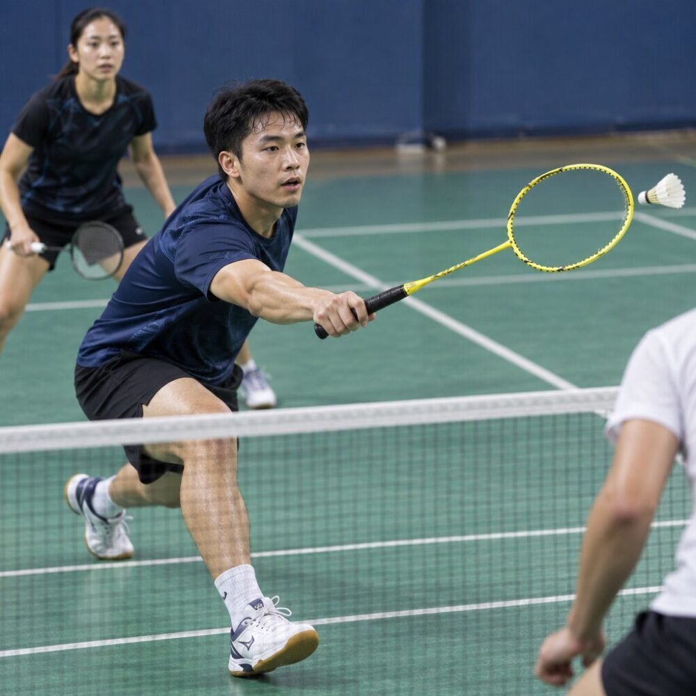 MSLON Carbon Fibre Badminton Racket with Case