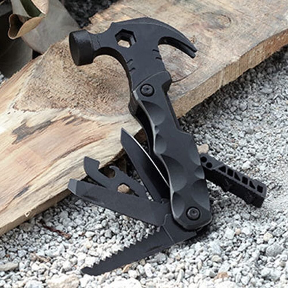 Multitool Hammer - Claw Hammer with Pliers, Knife and Saw