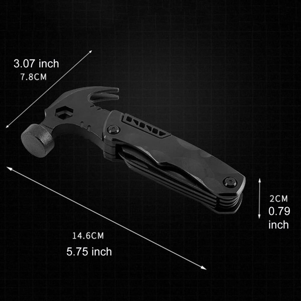 Multitool Hammer - Claw Hammer with Pliers, Knife and Saw