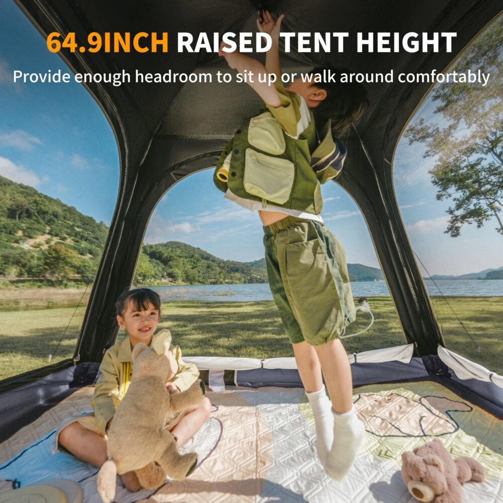Naturehike Ango Instant Camping Tent with Canopy - Thorn Yellow