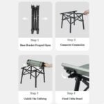 Four-step assembly of the Naturehike PeakLite L02 folding table