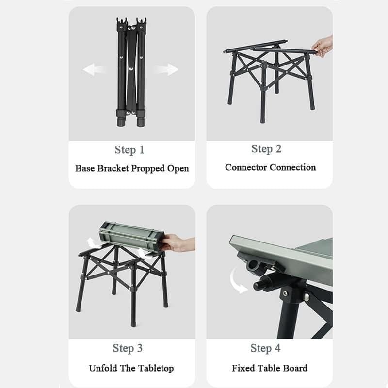 Naturehike PeakLite L02 Ultralight Aluminium Roll-Up Table (CNH22JU050)