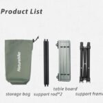 What is in the box with the Naturehike PeakLite L02 folding table: storage bag, two support rods, table board and support frame